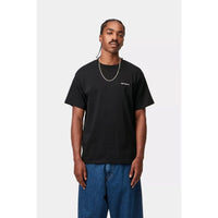SS Script Embroidery T-Shirt Black/White Bild 3