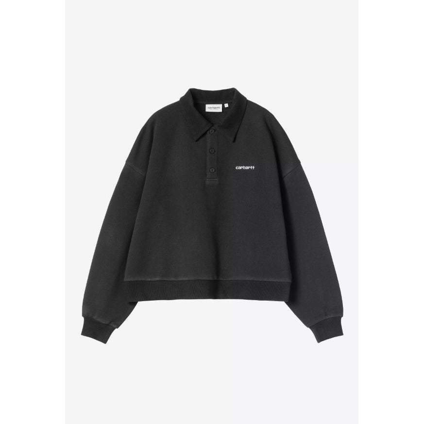 W Brenta Polo Sweat Black/White Heavy St Bild 1