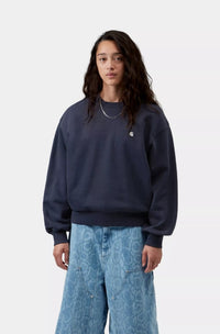 W Casey Sweatshirt Dark Navy/Silver Bild 3
