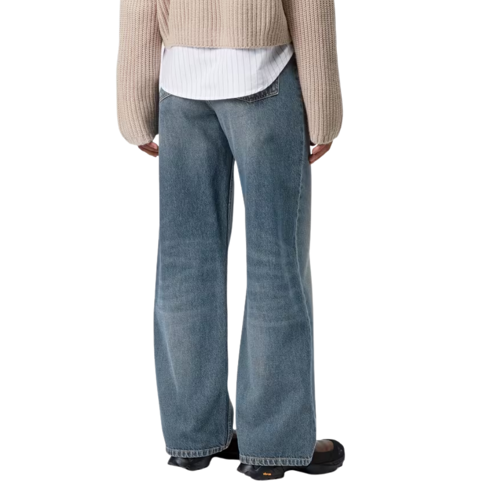 W Jane Pant Blue Dark Used Wash Bild 2