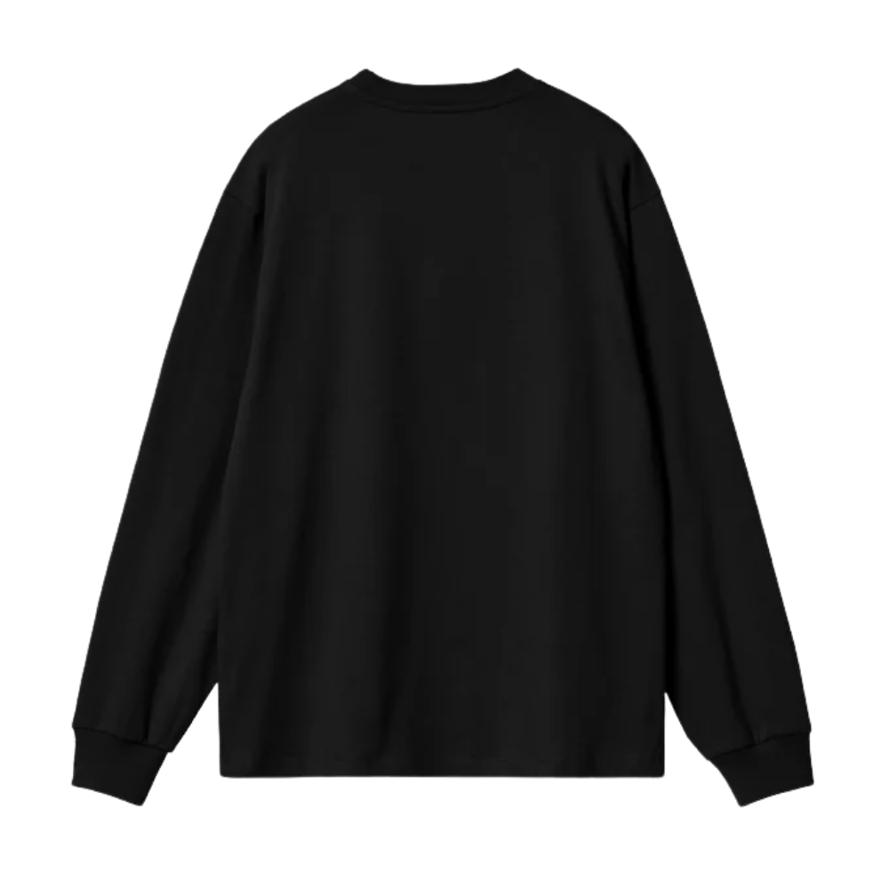 W L/S Heart Patch T-Shirt Black/Red Bild 2