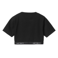 W Script Crop Top Black Bild 2