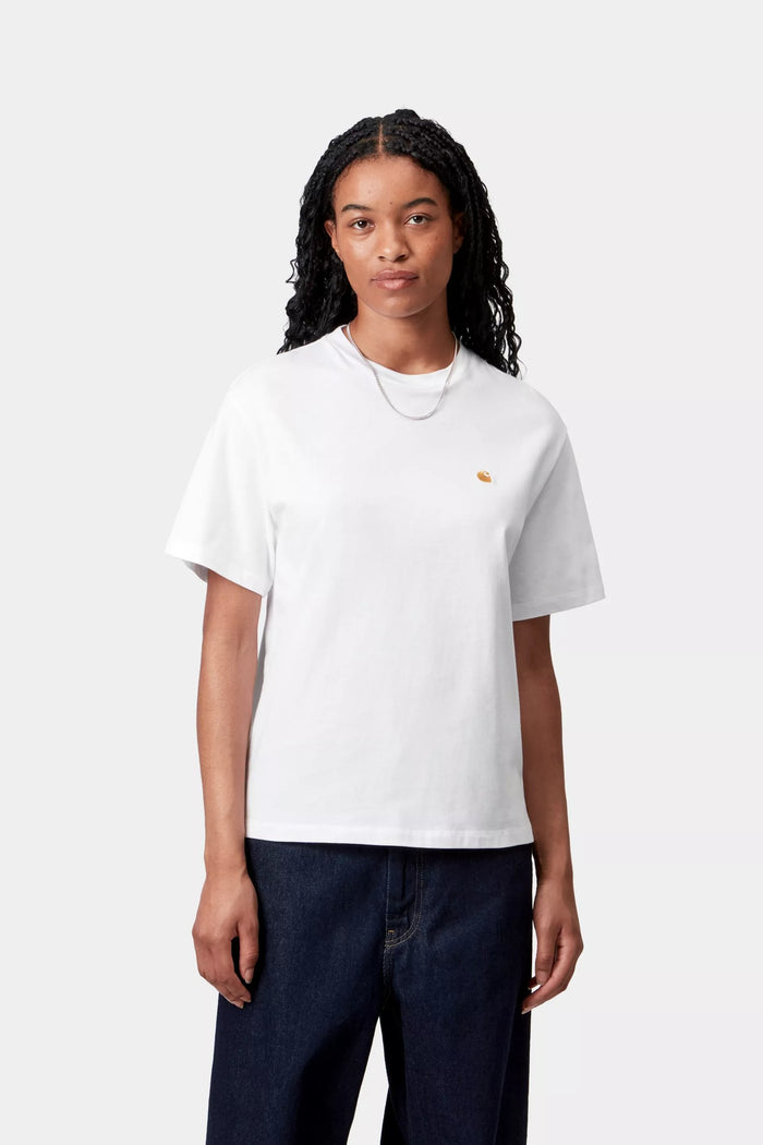 W SS Chase T-Shirt White/Gold Bild 1