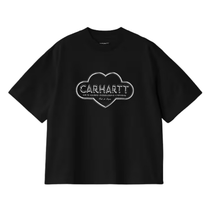 W SS Cloud Heart T-Shirt Black Bild 1