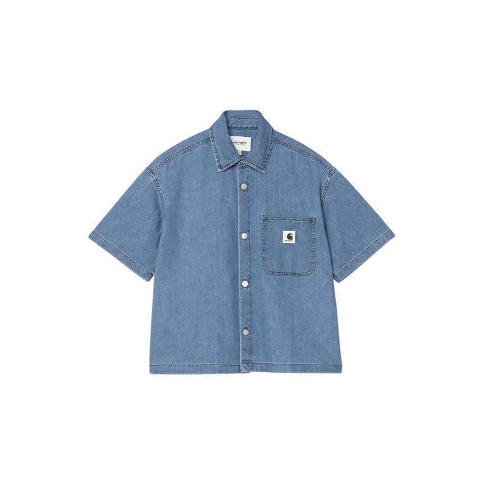 W SS Lovilia Shirt Blue Stone Washed Bild 1