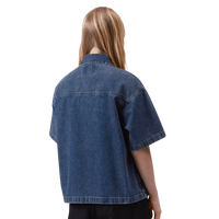 W SS Lovilia Shirt Blue Stone Washed Bild 2