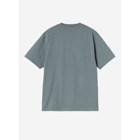 W SS Pocket Heart T-Shirt Cozy Blue/Red Bild 2