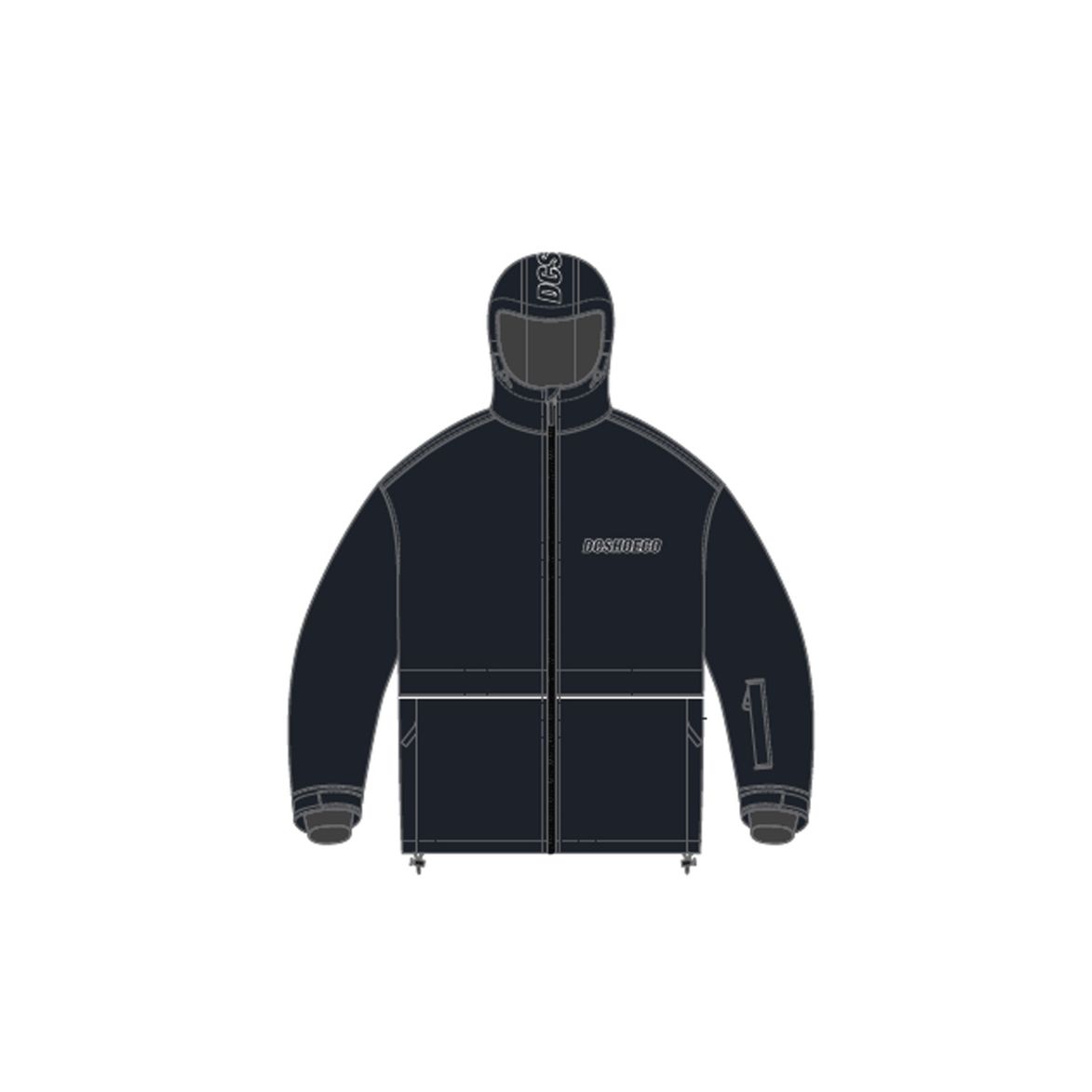 Wide 10K Jacket Black Bild 1