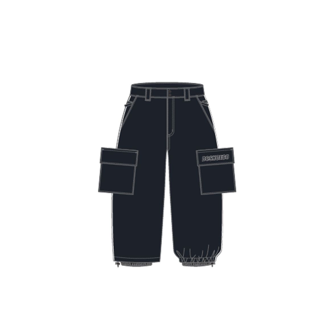 Wide Cargo Pant Black Bild 1