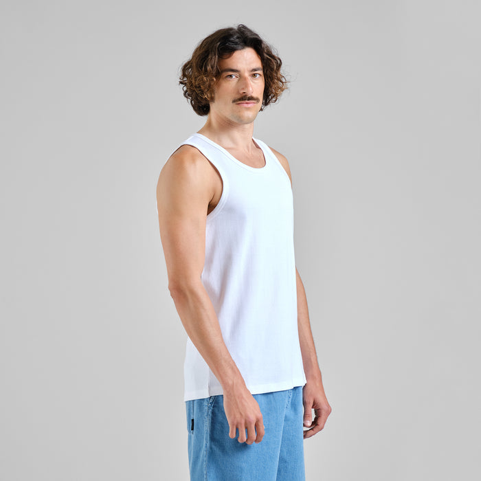 Rib Tank Top Forsa White Bild 2