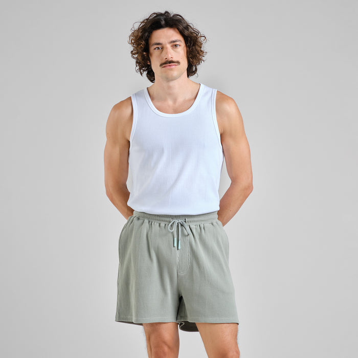 Shorts Essingen Waffle Iceberg Green Bild 1