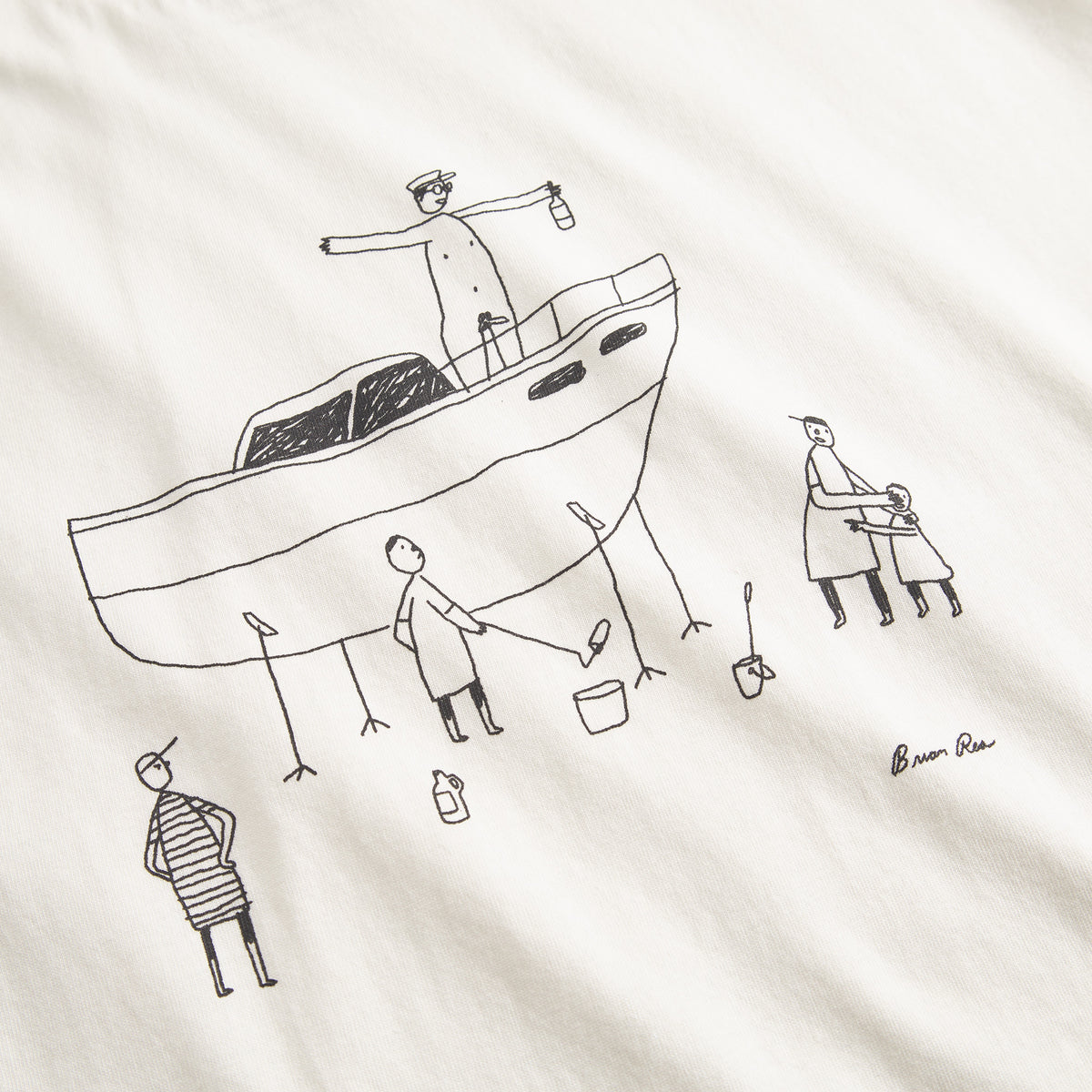 T-shirt Stockholm All Out Boat White Bild 2