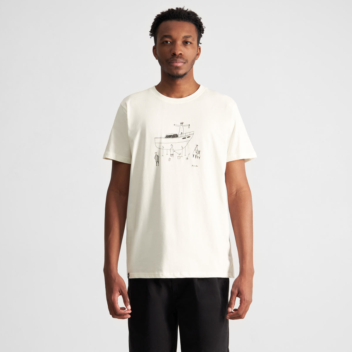 T-shirt Stockholm All Out Boat White Bild 4