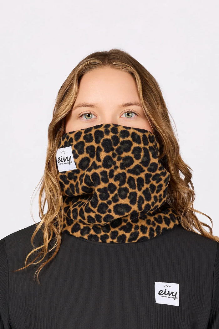 Beanie Fleece Neckwarmer Leopard Bild 1
