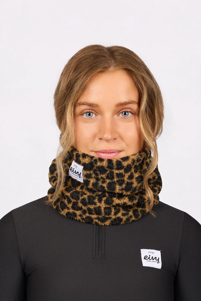 Beanie Sherpa Neckwarmer Leopard Bild 1