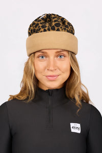 Beanie Sherpa Neckwarmer Leopard Bild 2