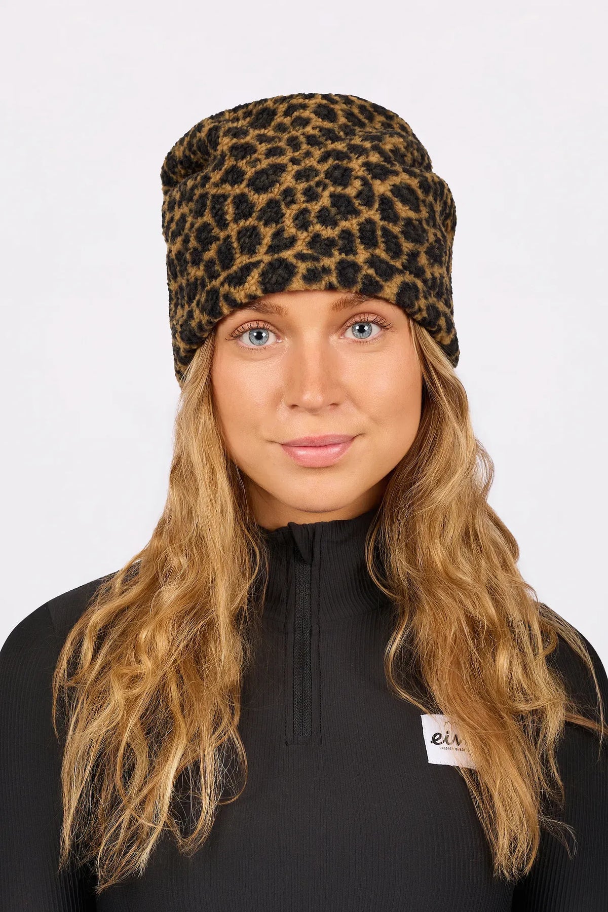 Beanie Sherpa Neckwarmer Leopard Bild 3