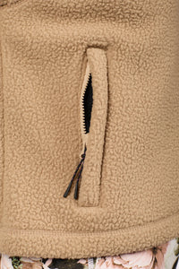 Boxy Sherpa Vest Sand Bild 4