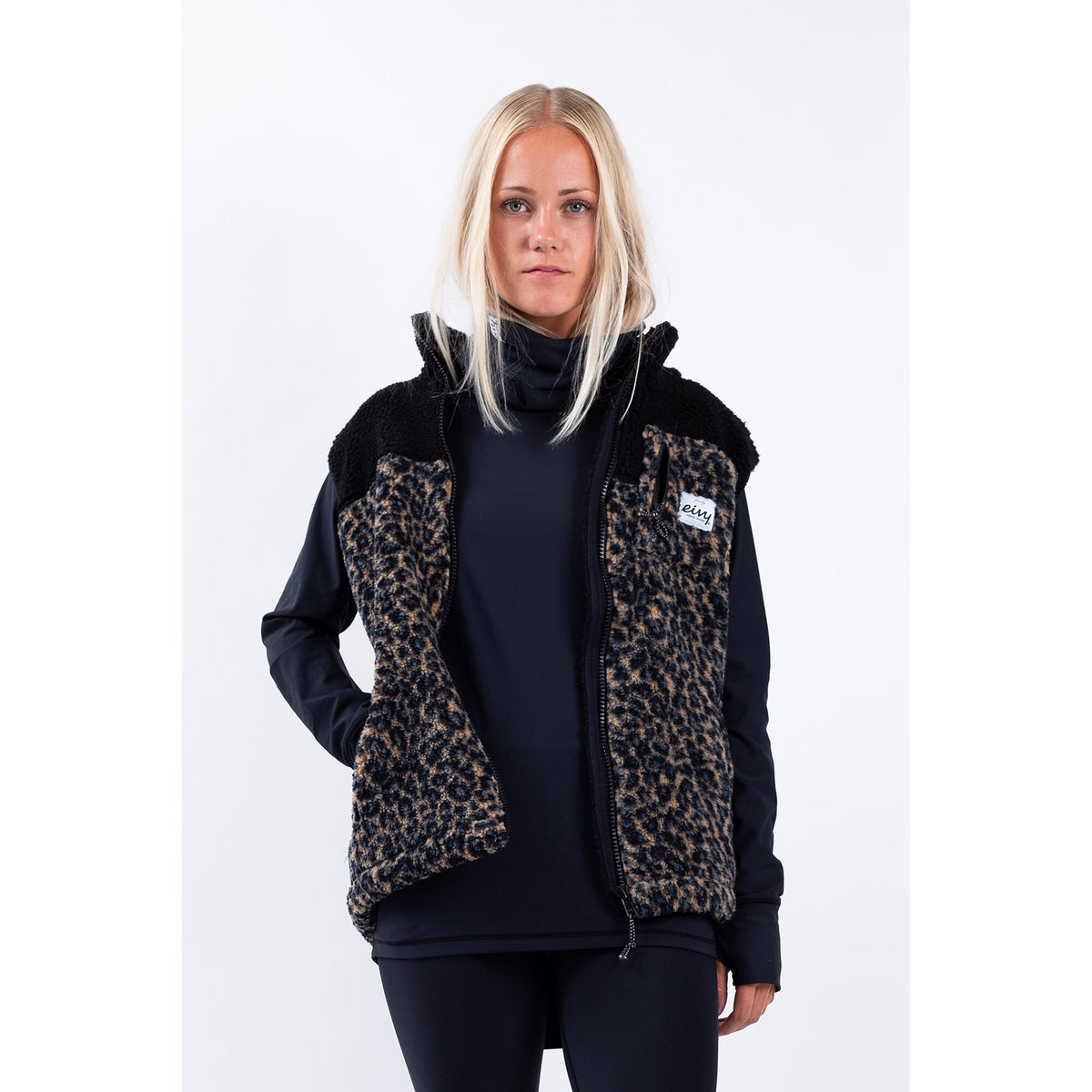 Lumberjackie Sherpa Vest Leopard Bild 1