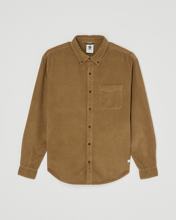 Button Down Regular Corduroy Sepia Bild 1