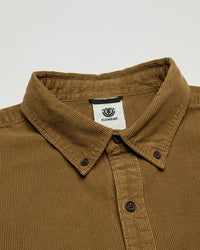 Button Down Regular Corduroy Sepia Bild 3