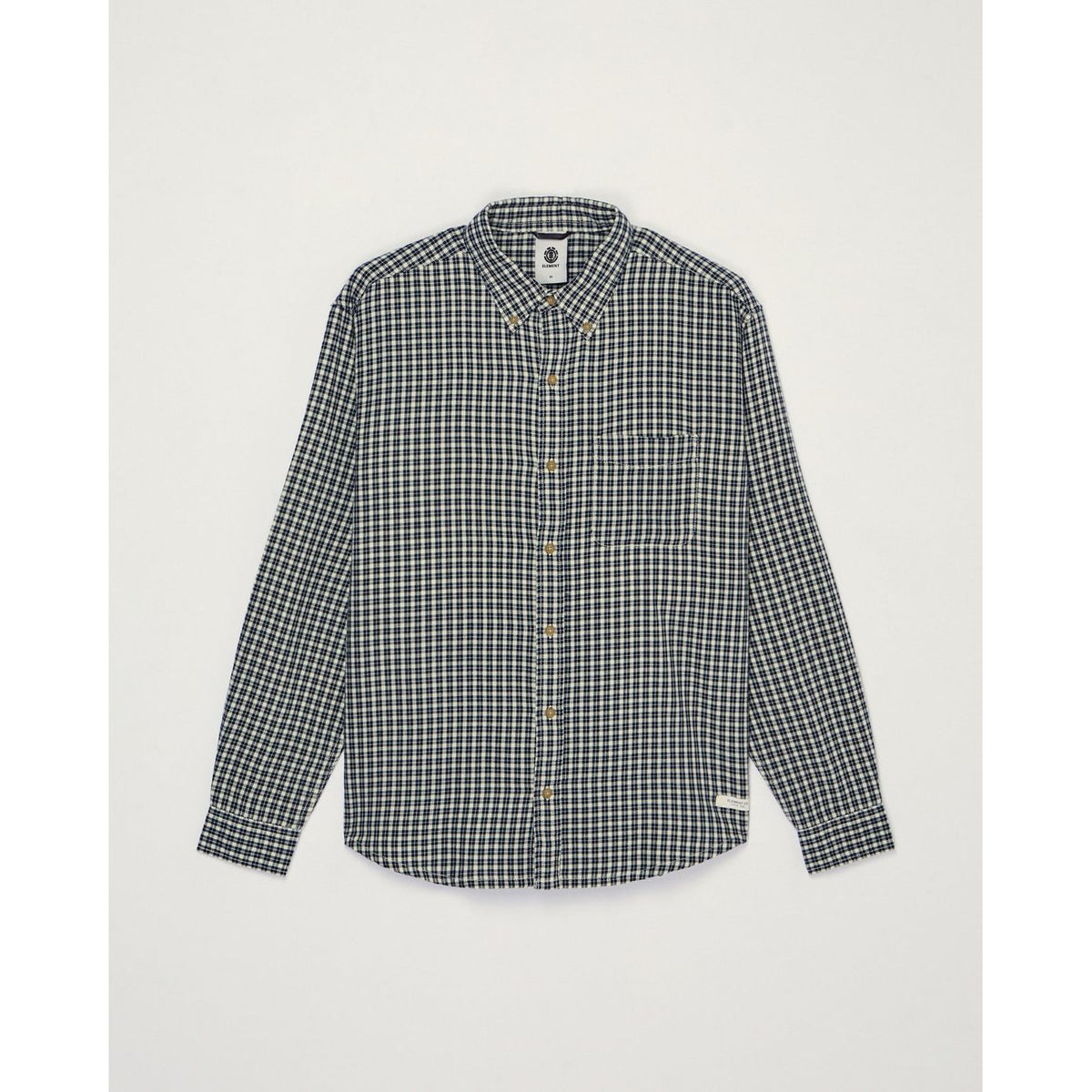 Button Down Regular Flannel Gingham Checks Bild 1