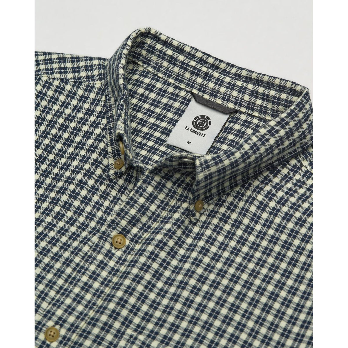 Button Down Regular Flannel Gingham Checks Bild 3