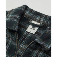 Fuzzy Check Zip Overshirt Brushed Plaid Dark S Bild 3