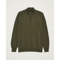 Icon Embroidery Quarter Zip Sepia Heather Bild 1