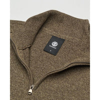Icon Embroidery Quarter Zip Sepia Heather Bild 3