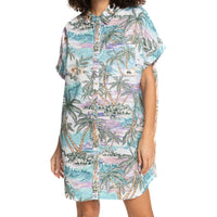 Quiksilver - ON VACATION SS SHIRT DRESS - BLUE - Streetwear - Kleider und Röcke - Kleider - Kleid Kurz	