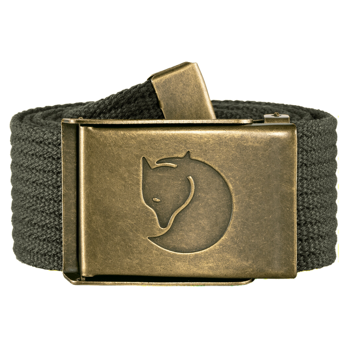 Canvas Brass Belt 4 cm Mountain Grey Bild 1