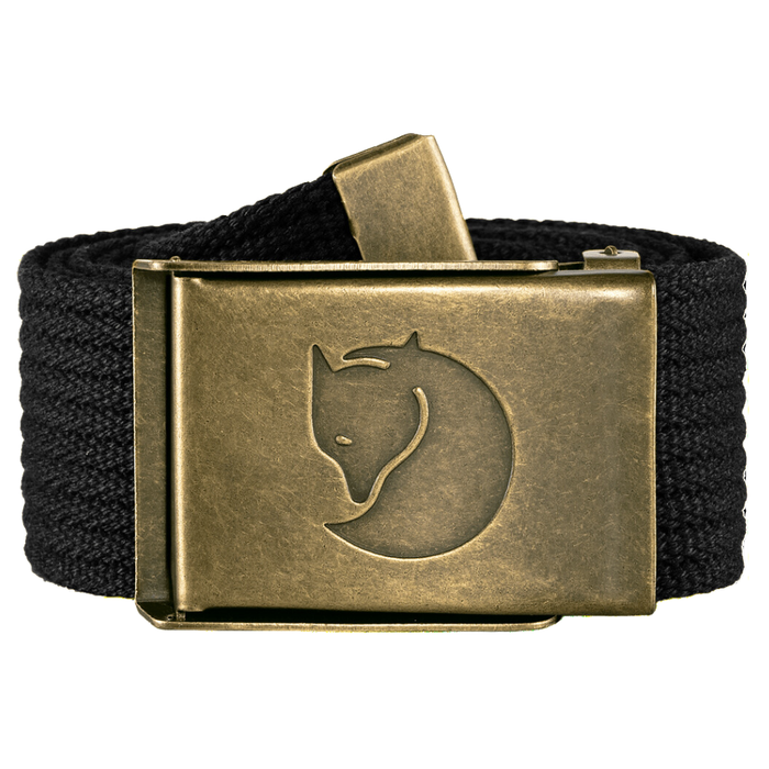 Canvas Brass Belt 4 cm Black Bild 1