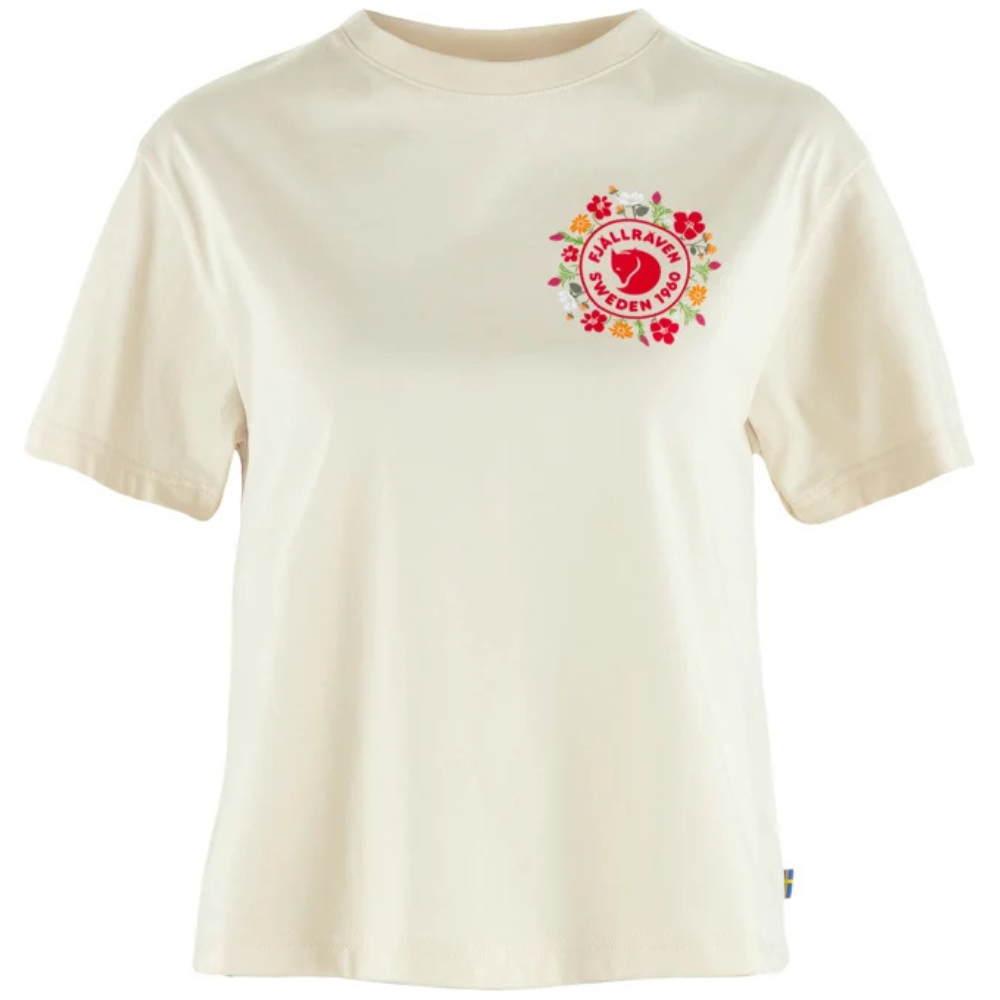 Fjällblomster Logo T-shirt W Chalk White Bild 1
