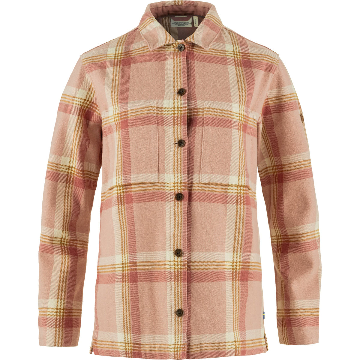 Singi Flannel Overshirt W Chalk Rose-Dusty Ros Bild 1