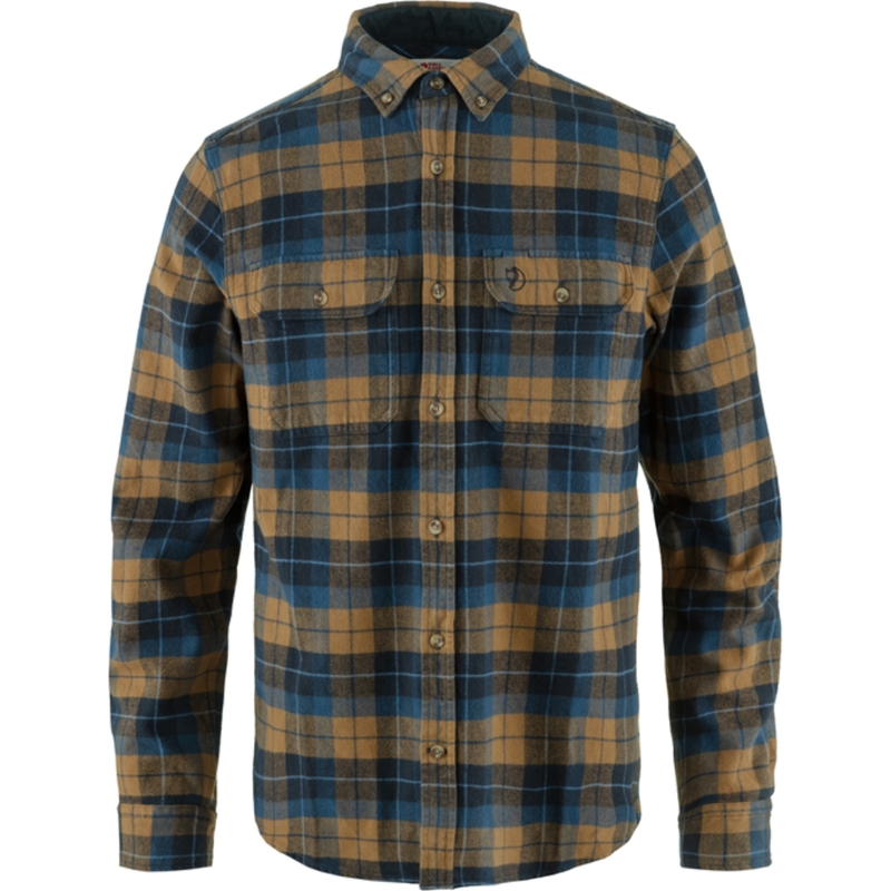 Singi Heavy Flannel Shirt M Dark Navy-Buckwheat Bild 1