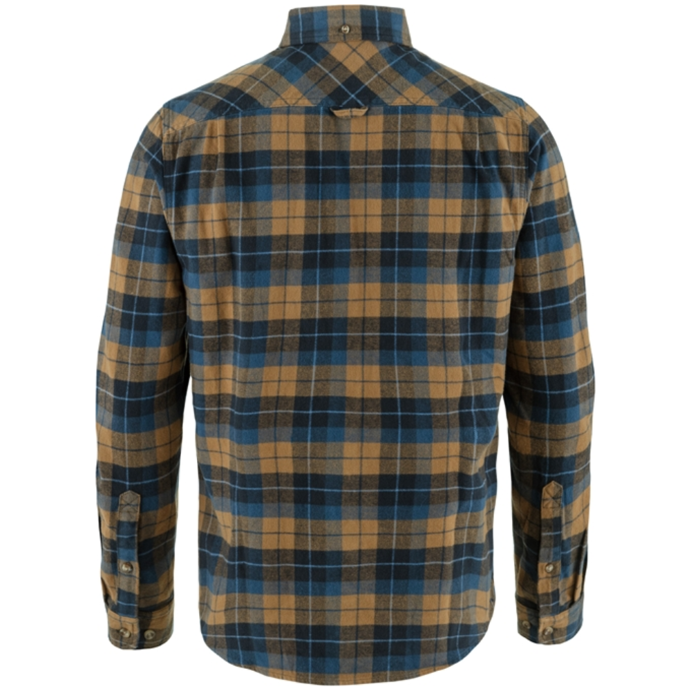 Singi Heavy Flannel Shirt M Dark Navy-Buckwheat Bild 2