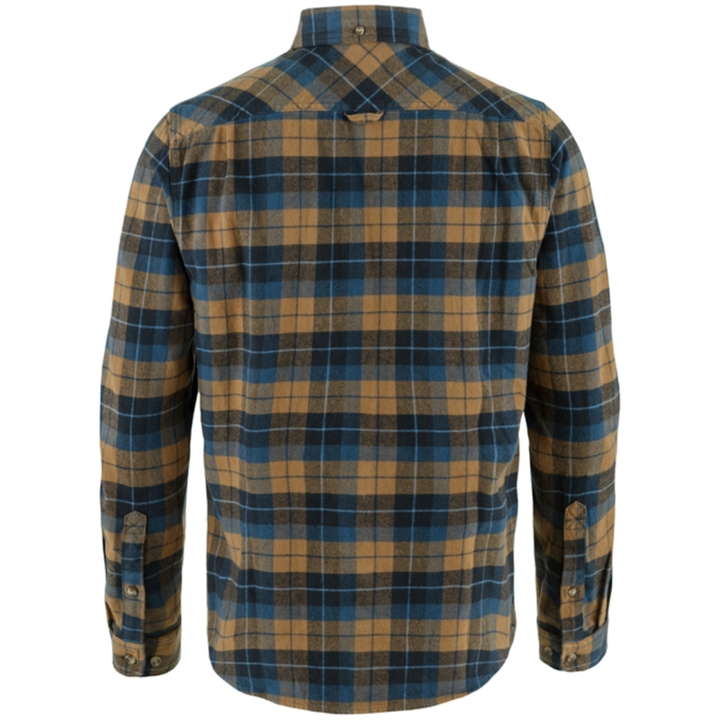 Singi Heavy Flannel Shirt M Dark Navy-Buckwheat Bild 2