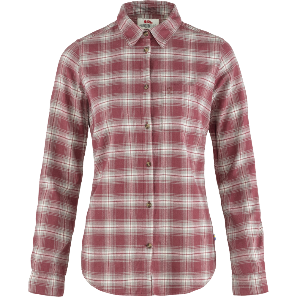 Övik Flannel Shirt W Mesa Purple-Fog Bild 1