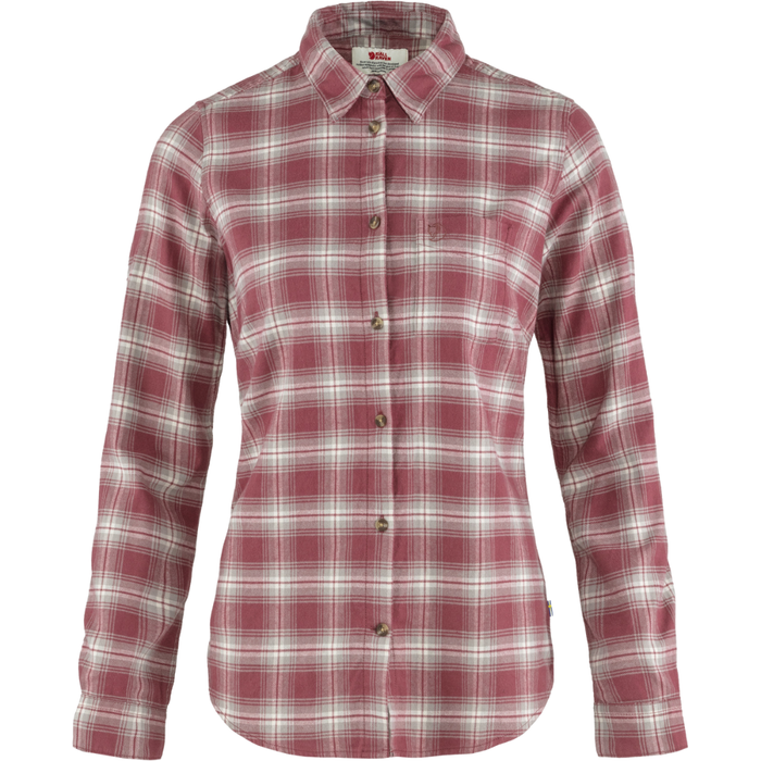 Övik Flannel Shirt W Mesa Purple-Fog Bild 1