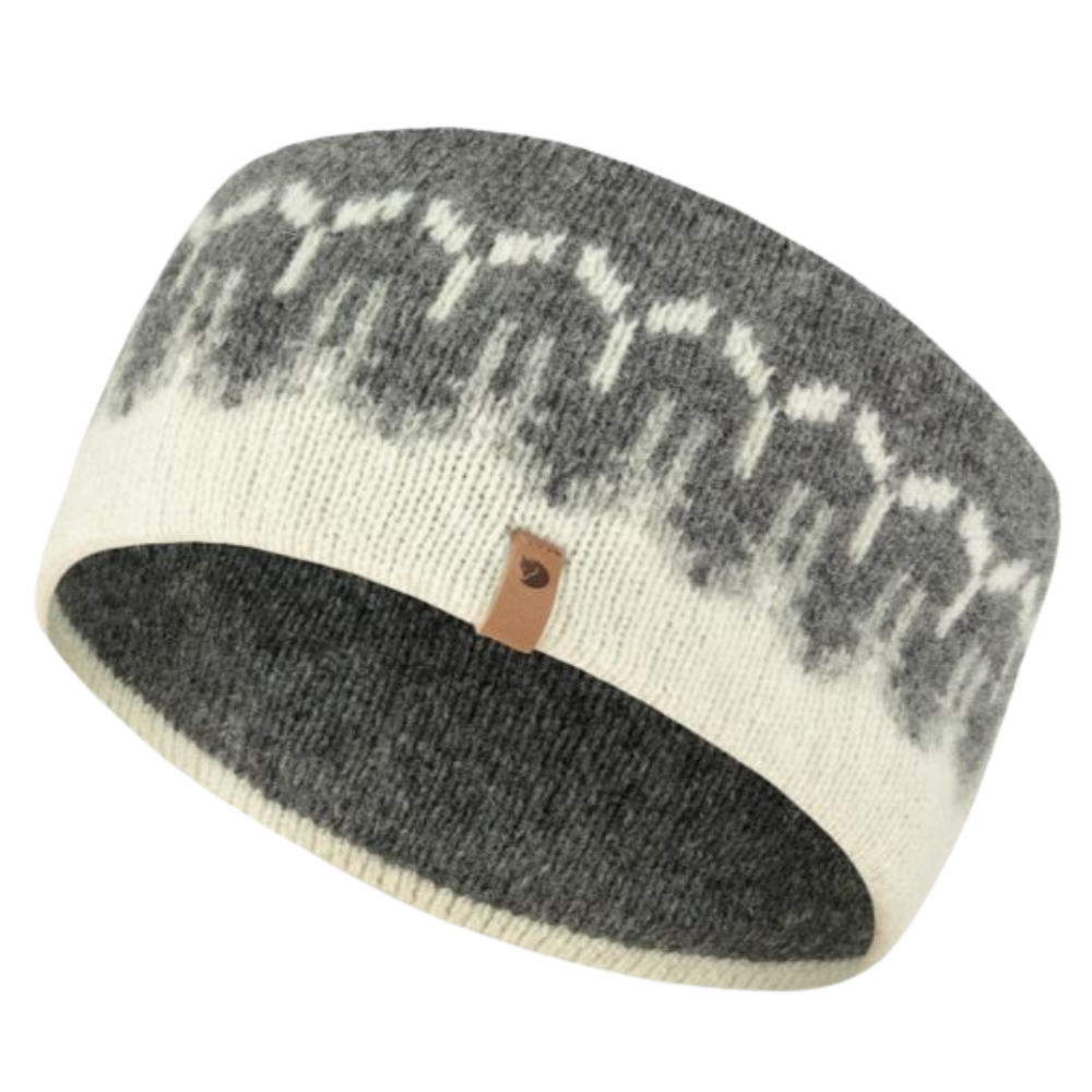 Övik Path Knit Headband Chalk White-Grey Bild 1