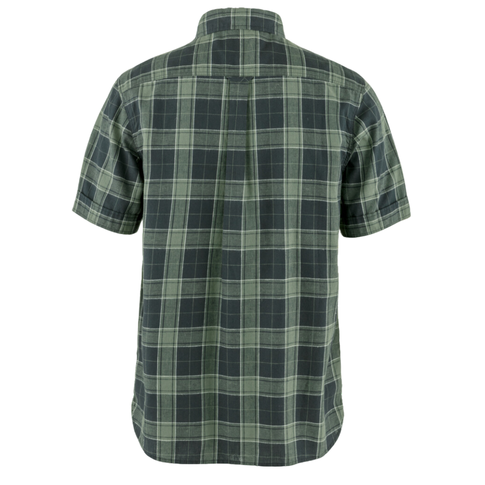 Övik Travel Shirt SS M Dark Navy-Patina Gre Bild 2