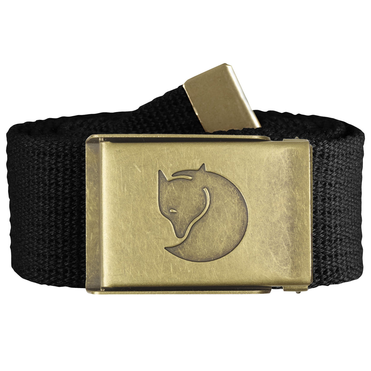 Canvas Brass Belt Black Bild 1