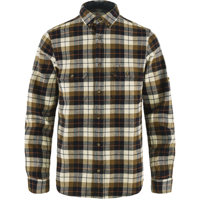 Singi Heavy Flannel Shirt M Chalk White-Dark Nav Bild 1
