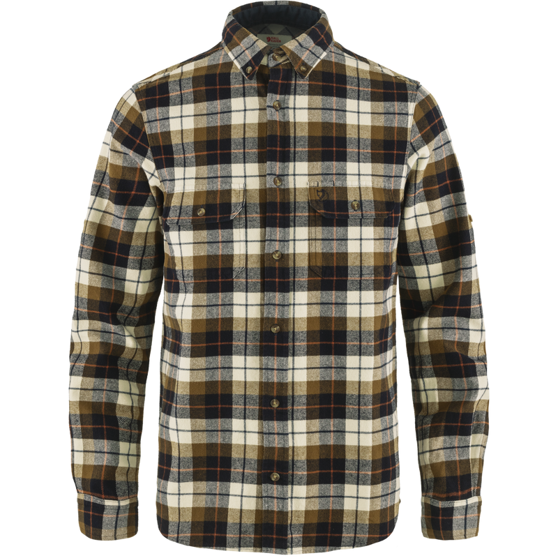 Singi Heavy Flannel Shirt M Chalk White-Dark Nav Bild 1