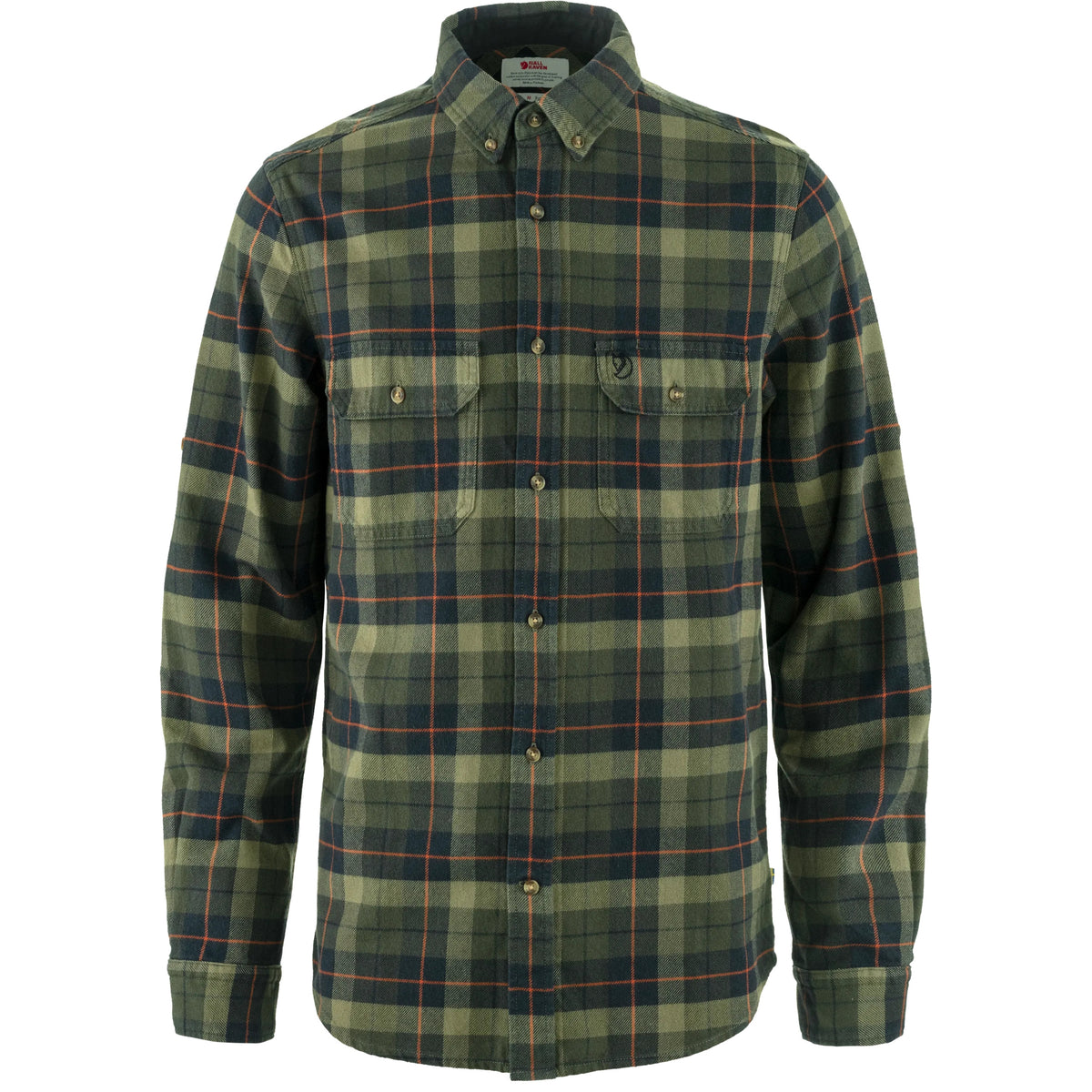 Singi Heavy Flannel Shirt M Black-Deep Forest Bild 1