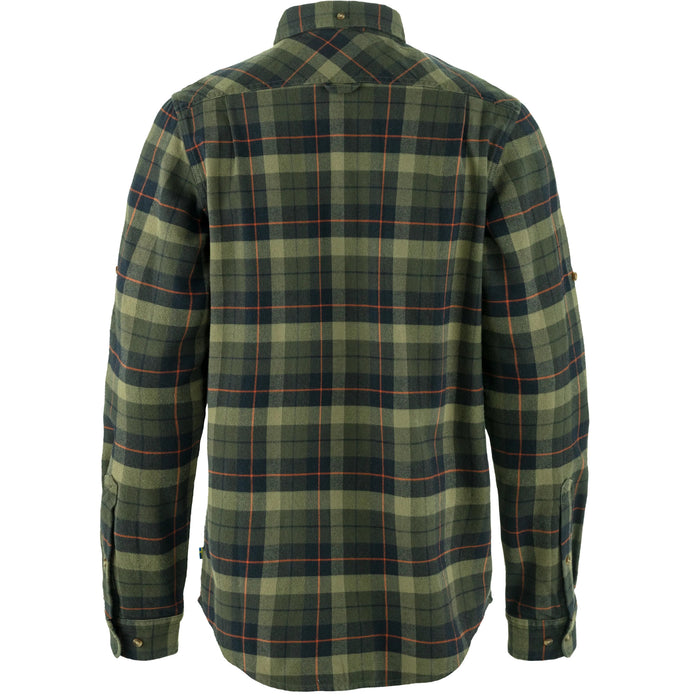 Singi Heavy Flannel Shirt M Black-Deep Forest Bild 2
