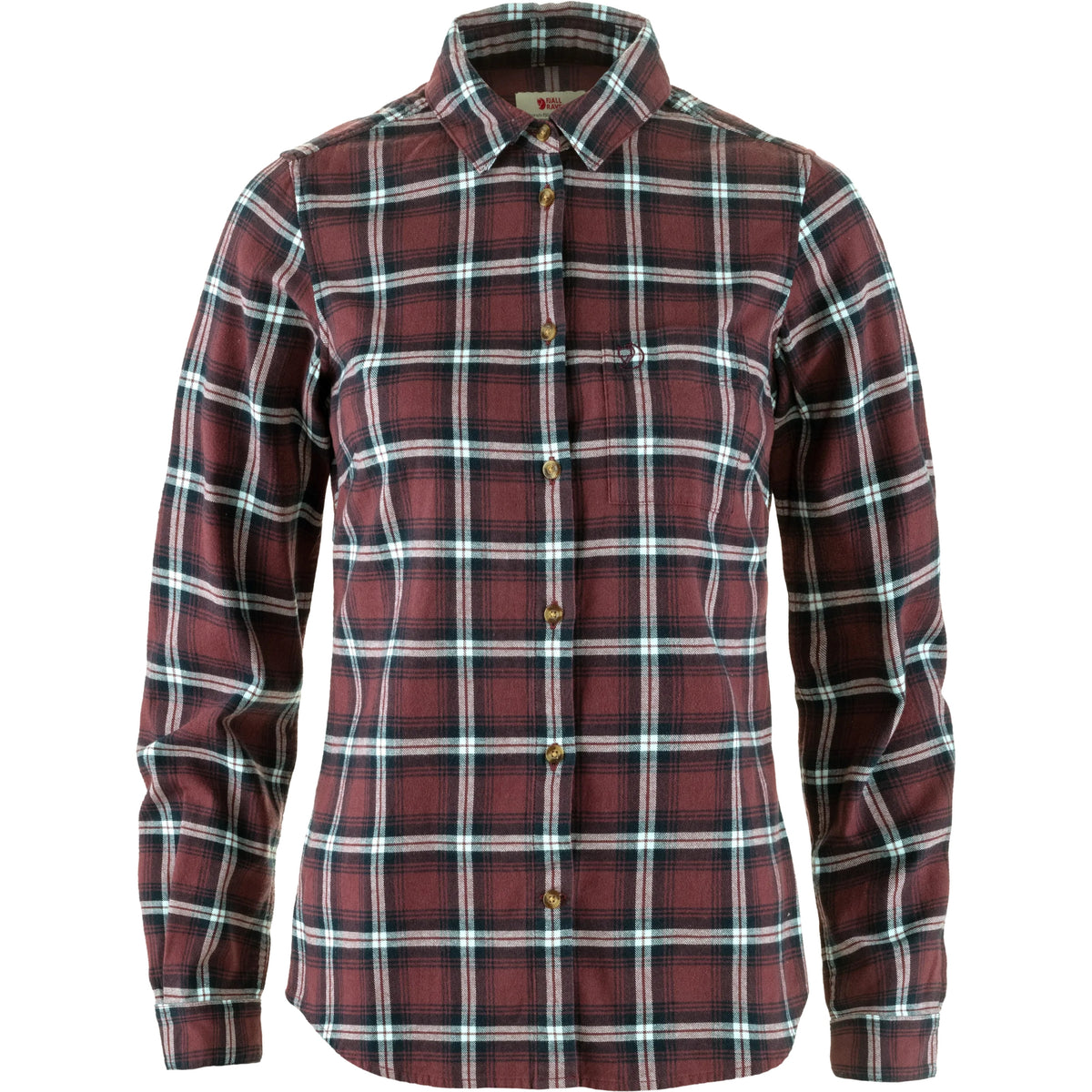Övik Flannel Shirt W Port-Breeze Blue Bild 1