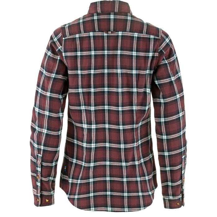 Övik Flannel Shirt W Port-Breeze Blue Bild 2