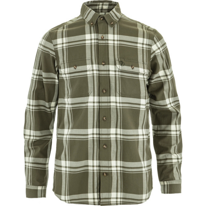 Övik Lite Flannel Shirt M Laurel Green/Chalk W Bild 1